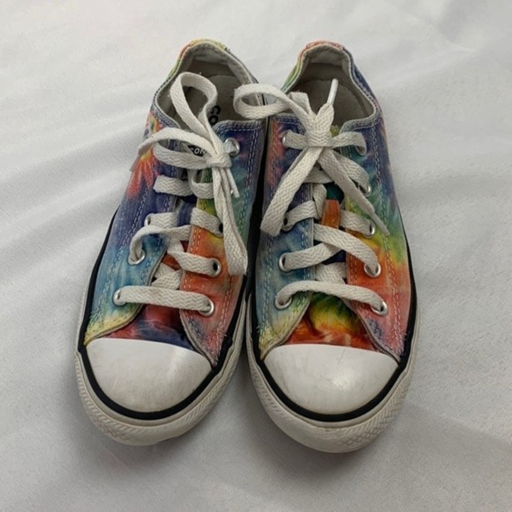 Kids Converse All Star Tie Dye Lace Up Sneakers Size 1